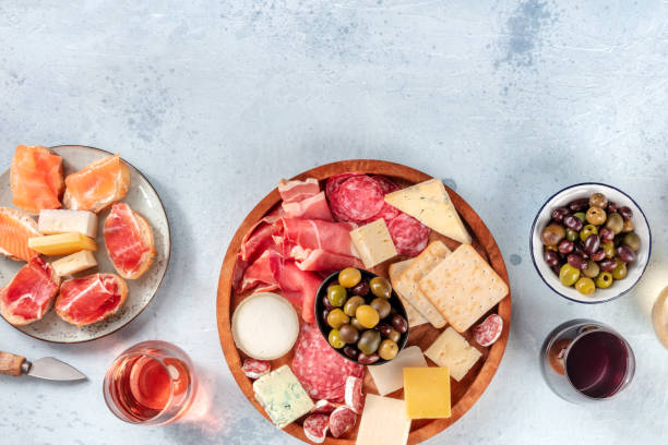 istock Italian antipasti, shot from above with copy space 1327410289