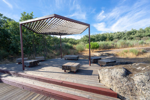 istock rest area inside the Parque do Barrosal in Castelo Branco. 1327418945