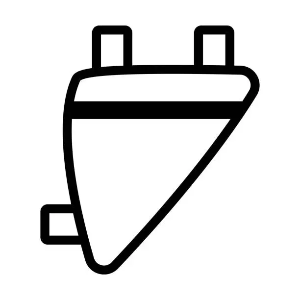 Vector illustration of Bike Saddle Bag Icon