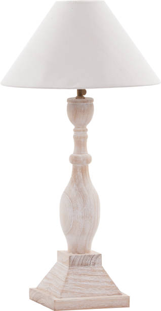istock Included table lamp with shade on a wooden leg 1327422308
