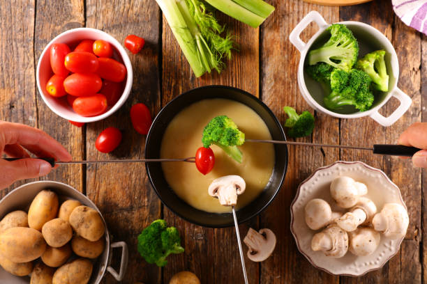 istock cheese fondue with fresh vegetables 1327423626