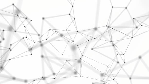 istock Abstract technology background from lines and dots. Plexus space geometrical backdrop 1327425957