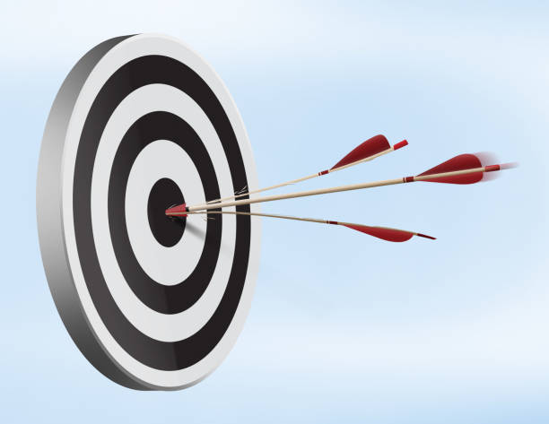 istock Target with arrow in the center 1327435985