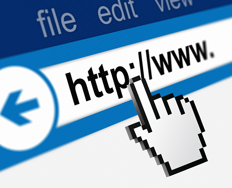 Close-up of a broswer address bar