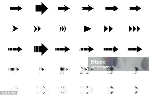 Vector Set Of Black Arrows On An Isolated Transparent Background Pointers Arrows Stok Vektör Sanatı & Ok İşareti‘nin Daha Fazla Görseli