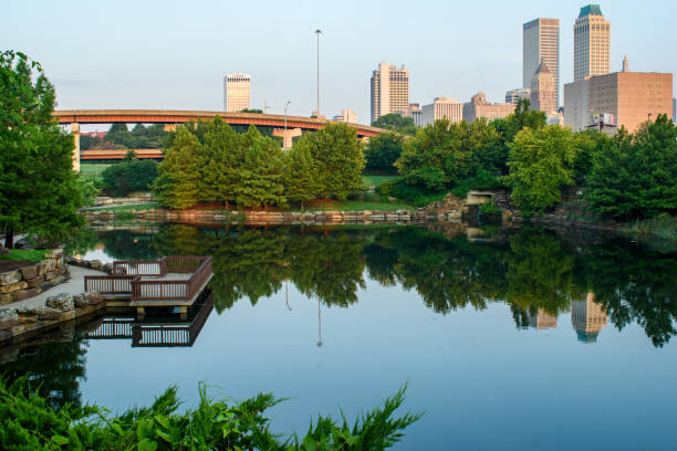 istock Tulsa Centennial Park with Downtown in the background 1327442441