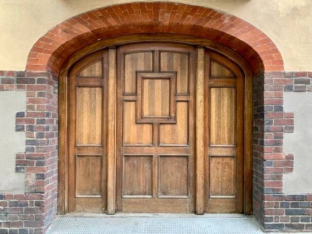 istock LONDON, ENGLAND. Old door 1327454110