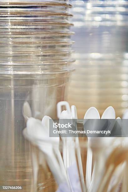 Plastic Cup Stock Photo - Download Image Now - Microplastic, Plastic Cutlery, Acrylamide