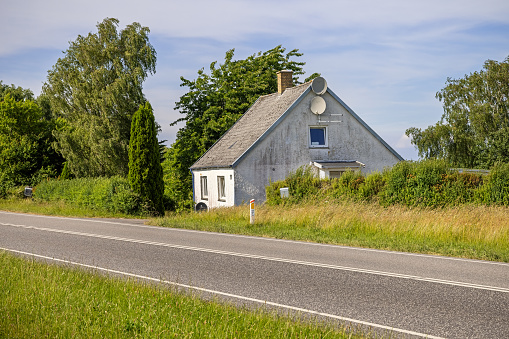 Beautiful traditional nordic summer cottage in rural nature.