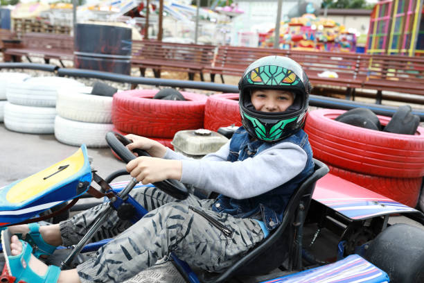 istock Boy in shifter kart 1327457760