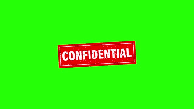 Confidential on red background. Padlock icon. Vintage confidential, great design for any purposes. Motion graphics.
