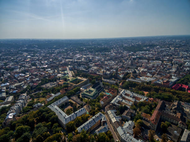 istock Lviv High Castle and Cityscape with Old Town. 1327473089