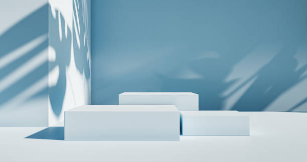 istock Podium style template for beauty products - 3d render 1327473105