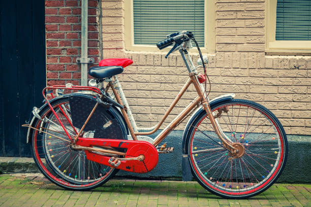 istock Old traditional Bicycles in Amsterdam 1327474109