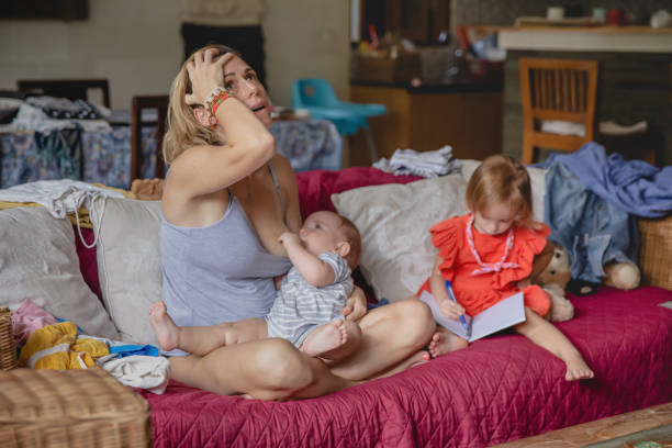 istock Busy Mother Experiencing Postpartum Anxiety 1327482914