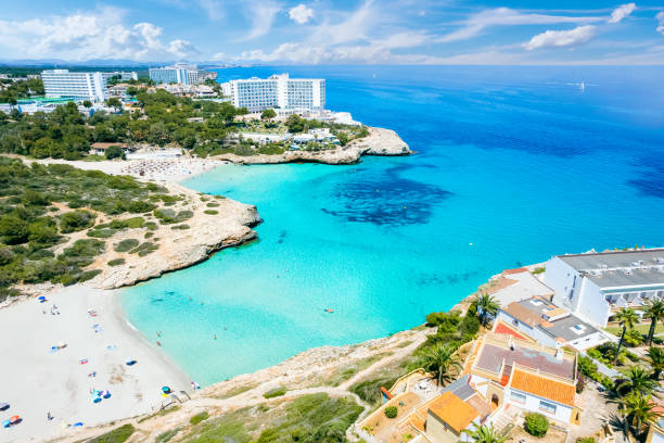 istock Aerial view of Cala Domingo 1327486937