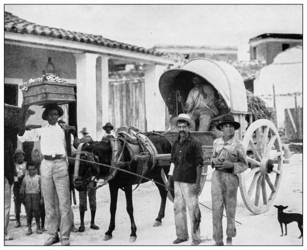 istock Antique black and white photograph: Pinar del Rio, Cuba 1327487724