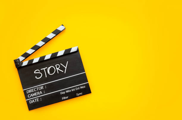 istock Story concept.Handwriting on film slate. 1327487854