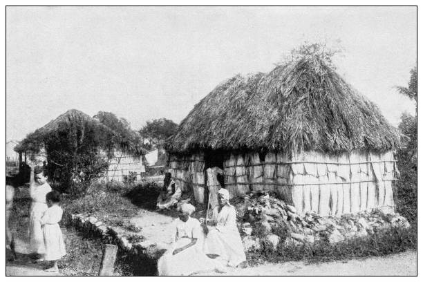 istock Antique black and white photograph: Isla de la Juventud 1327488840