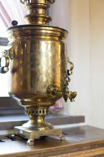 istock Antique samovar made of copper and bronze 1327497115