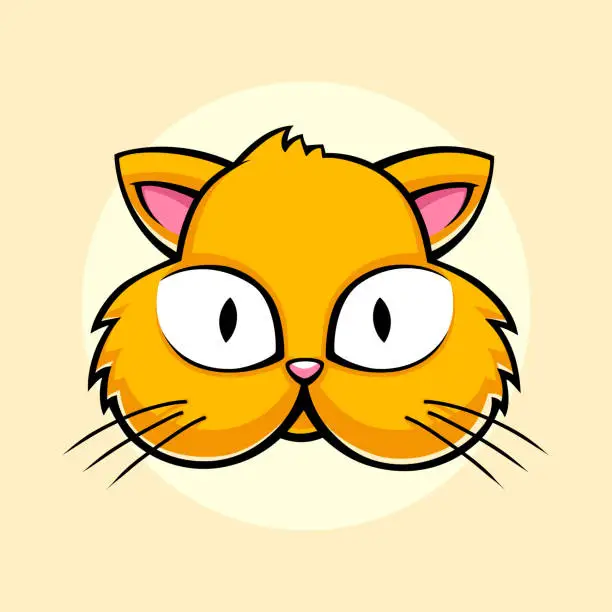 Vector illustration of A cute cat illustration