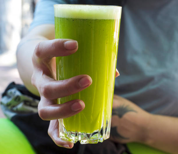 istock Green smoothies of spinach 1327512830