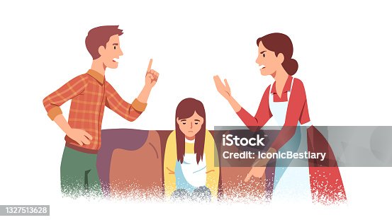 188 Parents Looking At Each Other Illustrations & Clip Art - iStock | Man  and woman looking at each other, Husband and wife looking at each other,  Family