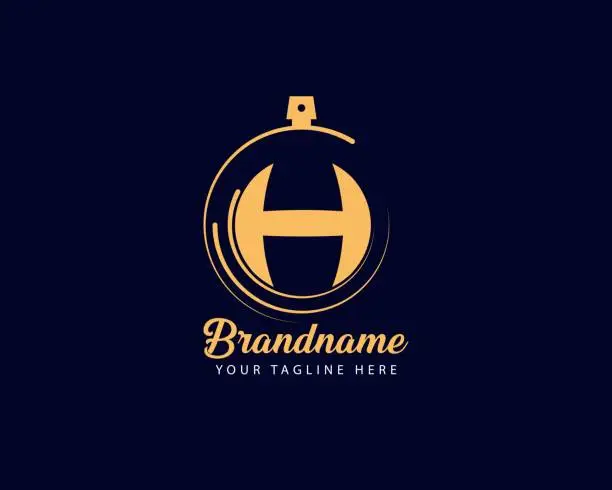 Vector illustration of Initial letter H perfum logo