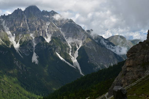 istock Beautiful landscape in Stubai valley with mountains 1327521108