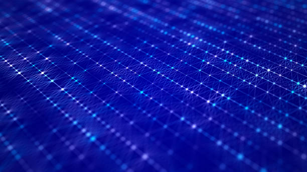 istock Abstract wave background with dots and lines moving in space. Technology illustration. Futuristic modern dynamic wave. 3d rendering. 1327526589
