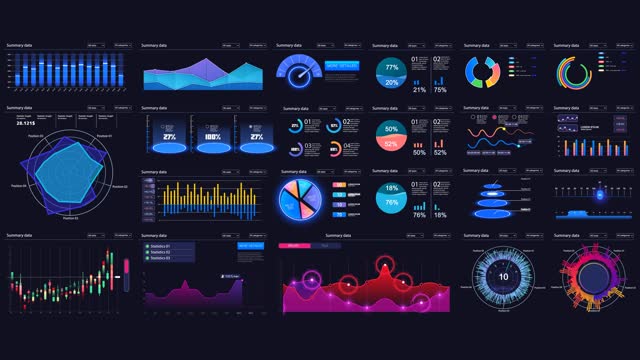 Different UI, UX, GUI mobile screens modern infographic. Template dashboard infographic, charts, graph and graphic UI, UX, KIT elements. Info chart elements for online statistics and data analytics.