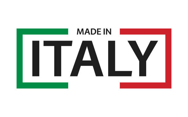 Quality mark Made in Italy. Colored vector symbol with Italian tricolor isolated on white background Quality mark Made in Italy. Colored vector symbol with Italian tricolor isolated on white background italy stock illustrations