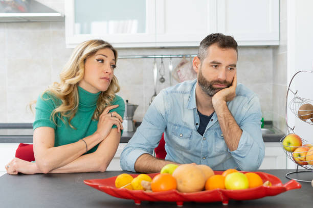 istock Millennial couple have problems at home. 1327534042