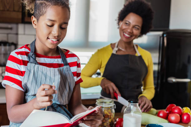 istock Mother and daughter have fun in the kitchen and make a meal 1327534591