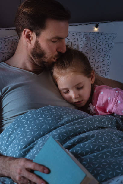 istock Father and daughter night time routine 1327536958