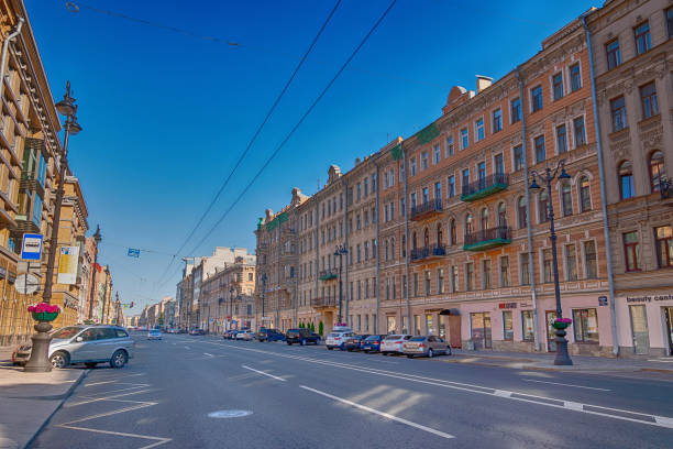 istock Empty, morning Nevsky Prospekt in St. Petersburg 1327542918