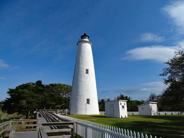 Outer Banks North Carolina Light Houses Outer Banks North Carolina Light Houses ocracoke lighthouse stock pictures, royalty-free photos & images