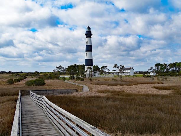 Outer Banks North Carolina Light Houses Outer Banks North Carolina Light Houses bodie island stock pictures, royalty-free photos & images