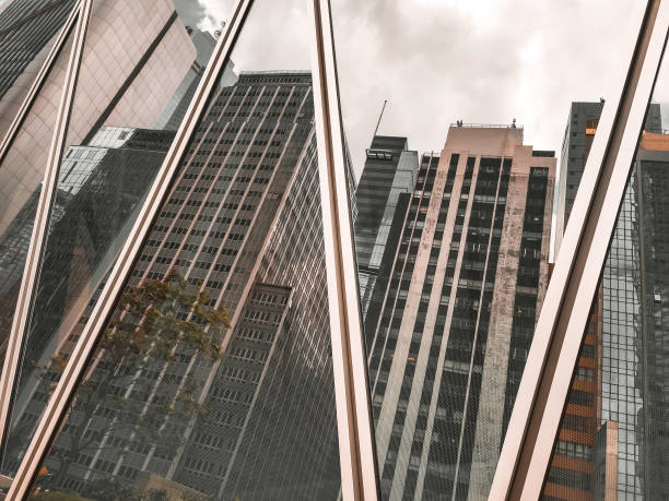 istock Modern Hong Kong Architecture, image Black and gold style 1327549175