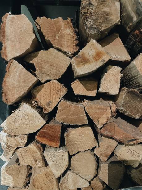 istock Pile of chopped wood 1327551187