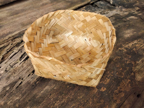 istock Besek or traditional woven bamboo box in Indonesia 1327563229