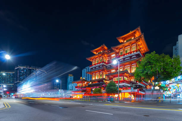 istock Temple in Chinatown at Singapore. 1327563341