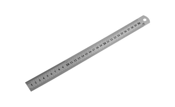 istock Metal twenty centimeters ruler isolated on white 1327579650