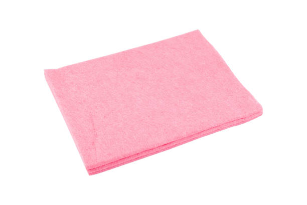 istock Stack of clean soft towels on white background 1327579685