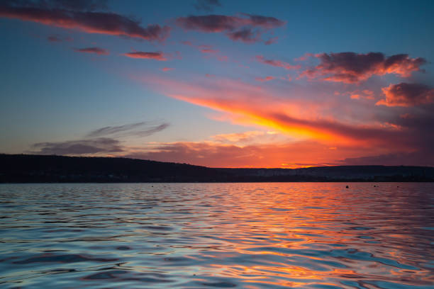 istock Beautiful cloudscape over the sea, sunset shot 1327583436