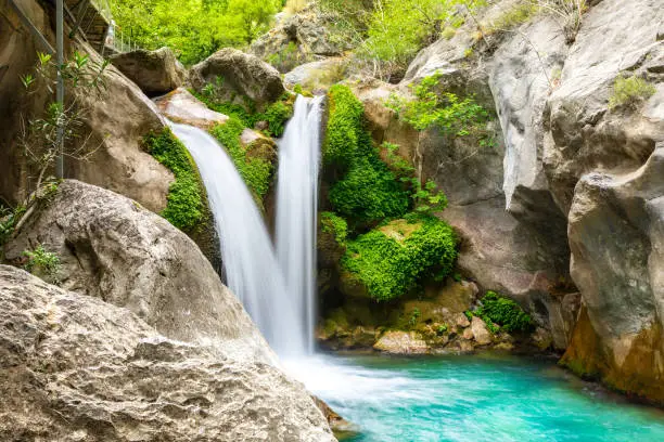 Photo of Sapadere canyon and beautiful waterfall, Alanya, Turkey