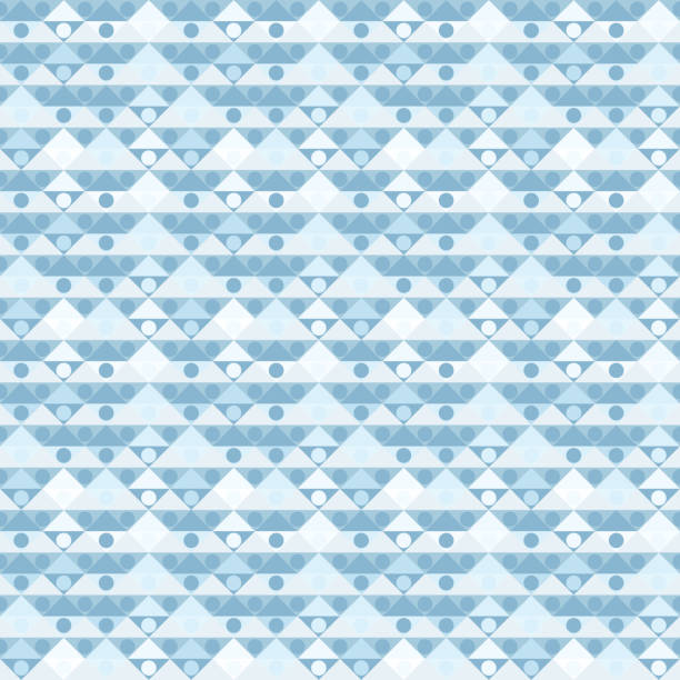 illustrations, cliparts, dessins animés et icônes de motif géométrique, arrière-plan des triangles. motif bleu abstrait. - backgrounds shiny glitter crumpled