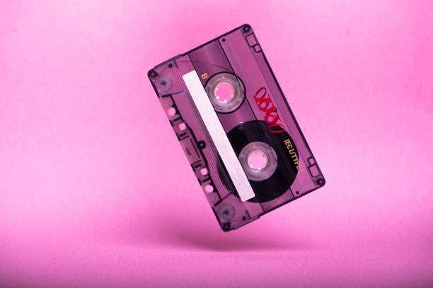 istock vintage audio cassette on pink background 1327592207