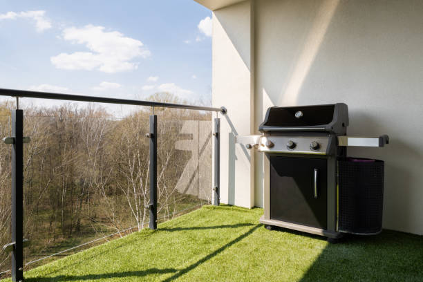 istock New gas grill on spacious terrace 1327592235