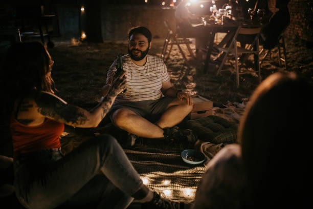 istock Friends on party in back yard 1327595745